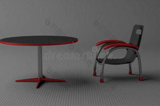 椅子和圆桌