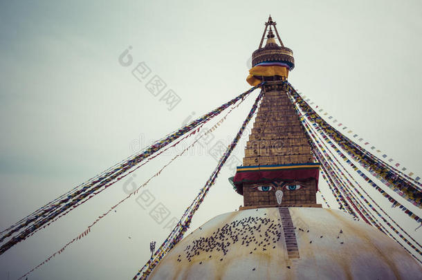 boudhanath是尼泊尔加德满都的一个佛教佛塔。