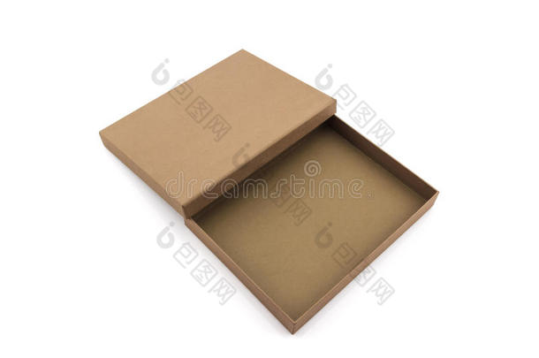 棕色的纸盒。