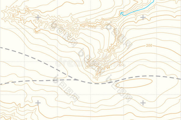抽象矢量地形图