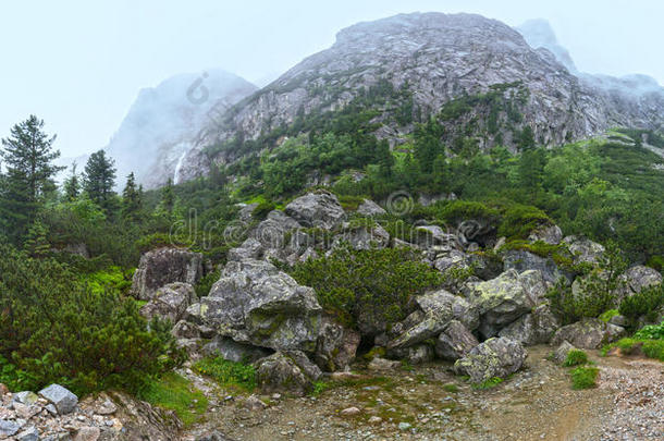 大寒谷夏季景观（高地塔特拉斯，斯洛伐克）。