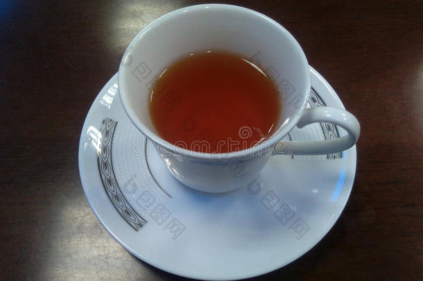 杯子红色红茶茶测试