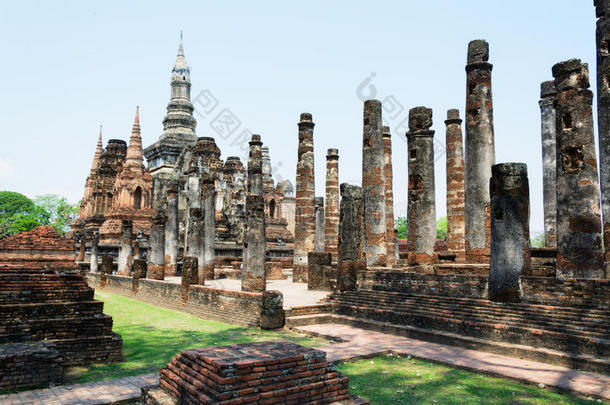 泰国苏霍台历史公园古塔
