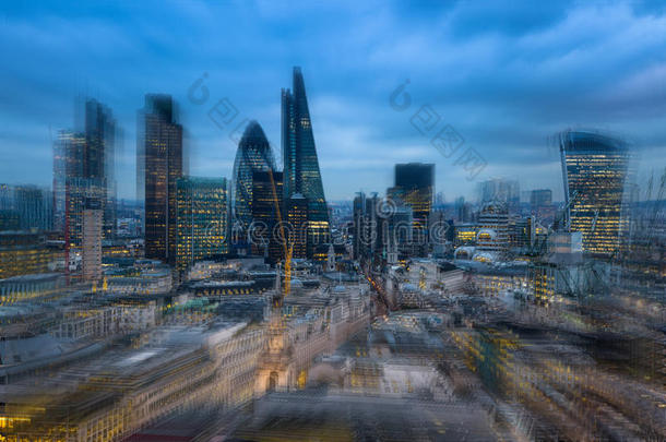 伦敦城市商业阿里亚，运动效果照片