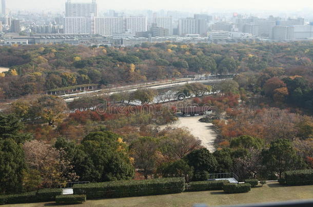 城堡大阪公园屋顶拿