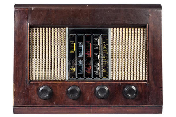 古董广播按钮经典的沟通