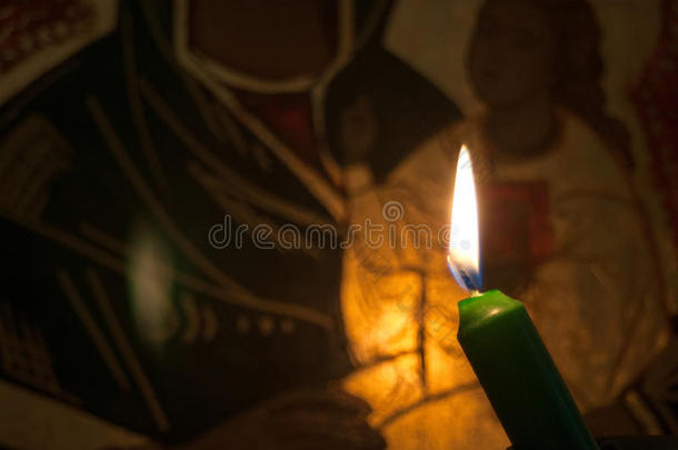 平静的平静蜡烛仪式的仪式