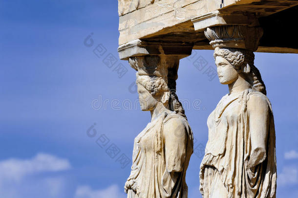 雅典卫城的Caryatides
