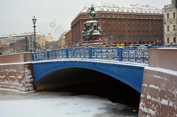 圣彼得堡著名的蓝桥