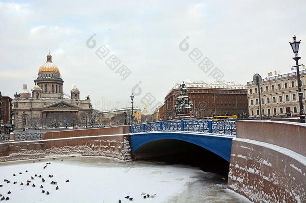 圣彼得堡著名的蓝桥