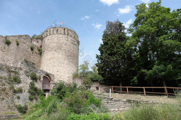 古代的建筑学城堡白天德拉