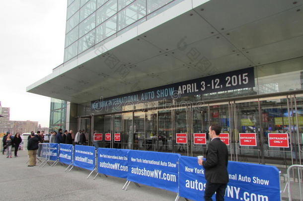 2015年纽约国际车展入场。