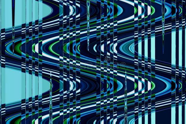 抽象波扭曲蓝色壁纸