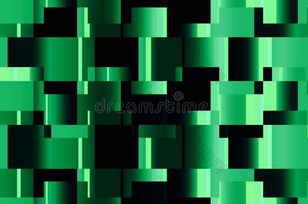 抽象立方体深绿色壁纸