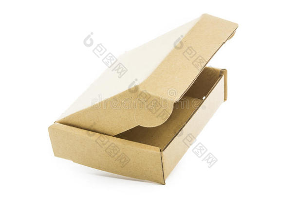 纸板棕色盒子隔离