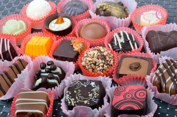 比利时巧克力手工巧克力糖果，形状不同