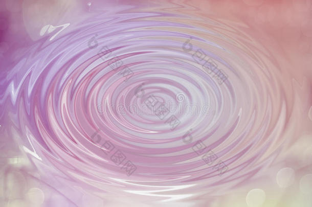 抽象粉红色圆圈水滴波纹与波浪，纹理背景
