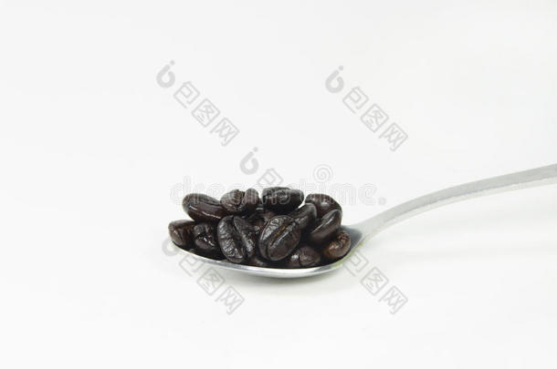 用不锈钢勺子煮咖啡豆