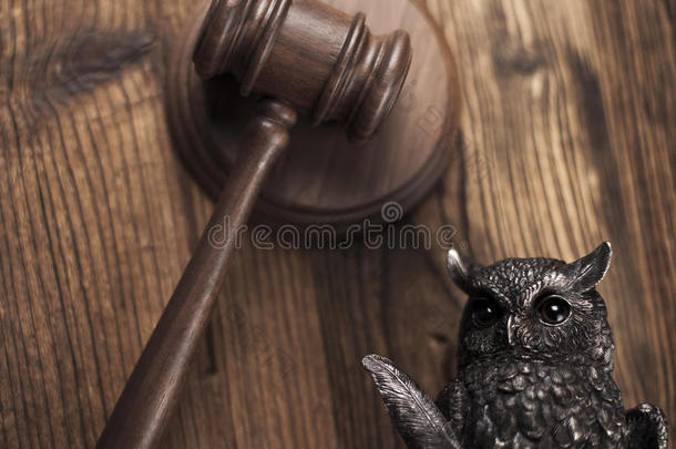 木槌，法律主题，法官槌