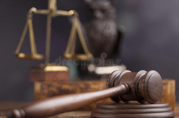 木槌，法律主题，法官槌