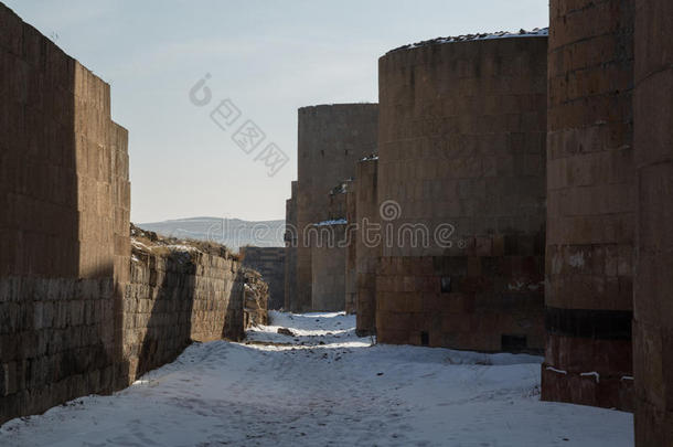古代阿尼的城墙，土耳其