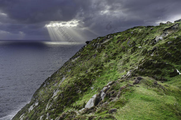 北爱尔兰斯利弗利亚格的悬崖