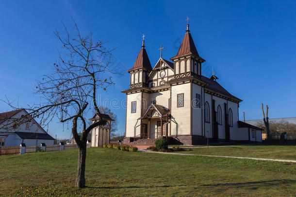 白俄罗斯Polonechka的天主教会。