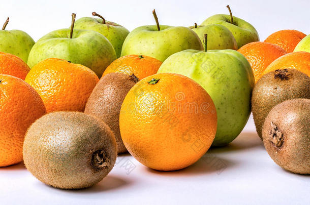 苹果分类背景柑橘丰富多彩的