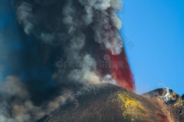 埃特纳<strong>火山</strong>喷发