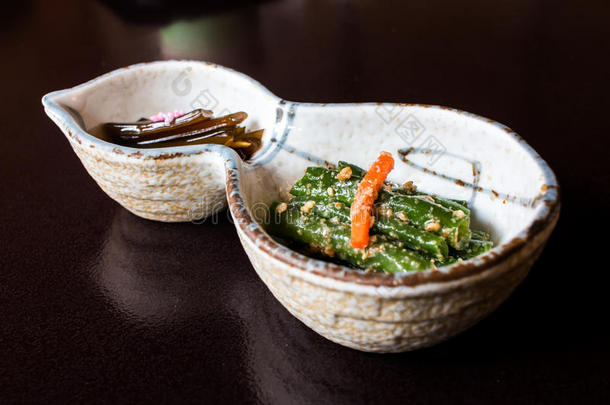 豇豆芝麻沙拉，日式风格