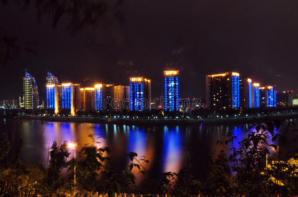 中国科技城-绵阳市夜间