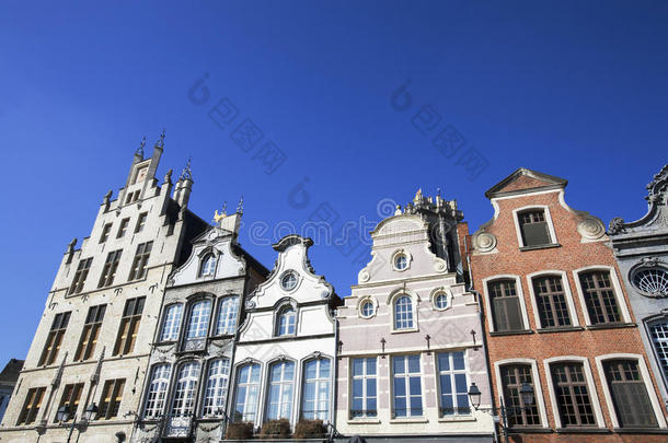 比利时梅赫伦18世纪建筑的立面。