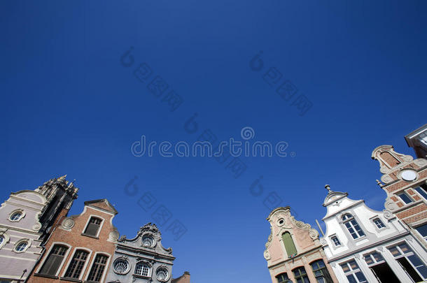 比利时梅赫伦18世纪建筑的立面。