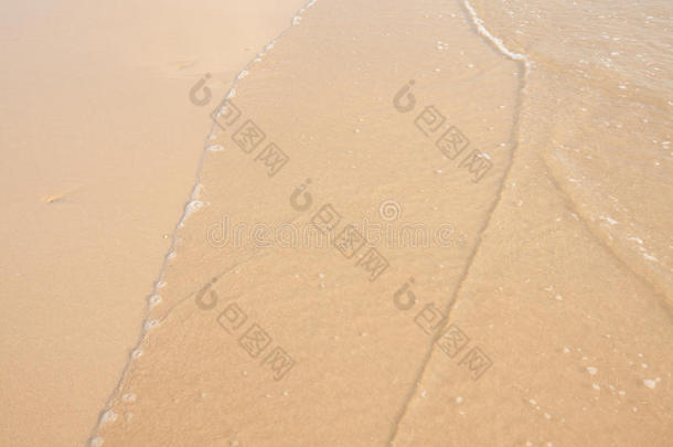 海滩沙纹特写