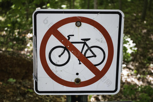 禁止骑自行车标志