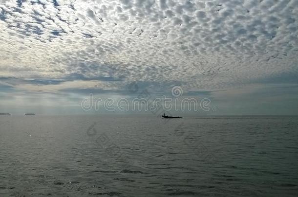 墨西哥湾有着美丽的天空和云彩
