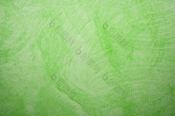 手绘绿色墙