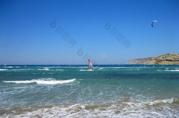 活动爱琴海海湾海滩美丽的