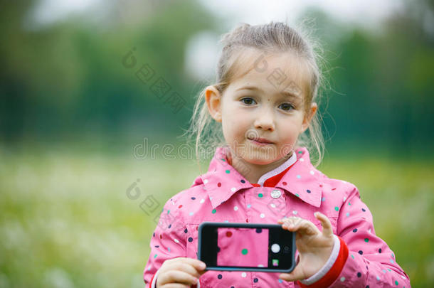艺术背景照相机捕获小孩