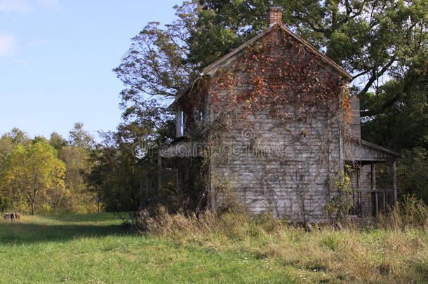 废弃的马里兰农场房子