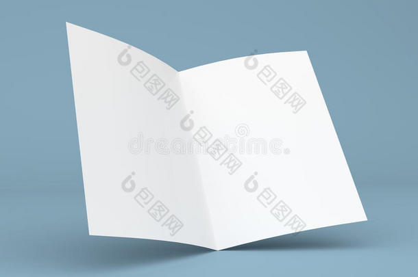 空白折叠传单，小册子，名片或小册子