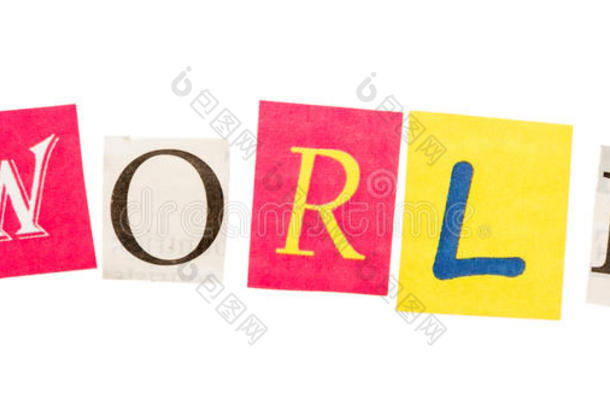 字母表围绕字幕颜色概念