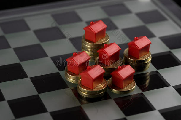 国际象棋棋盘房地产金融游戏