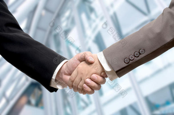 商业交易，握手