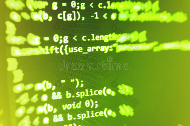 编程编码源代码屏幕。