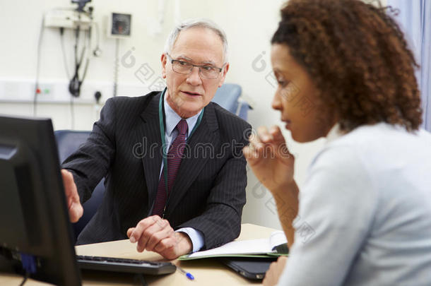 顾问会议与病人在办公室