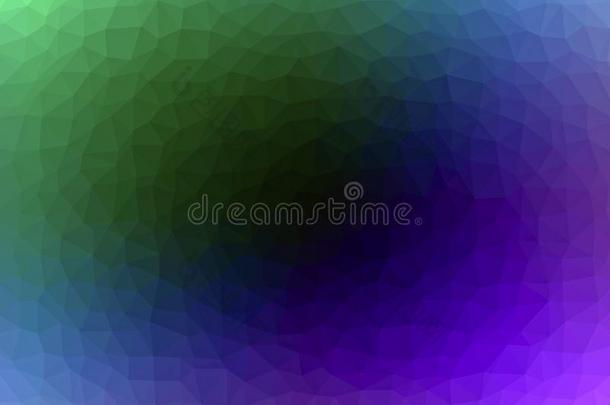抽象三角形几何背景的颜色彩虹，棱镜形状与温柔的线条