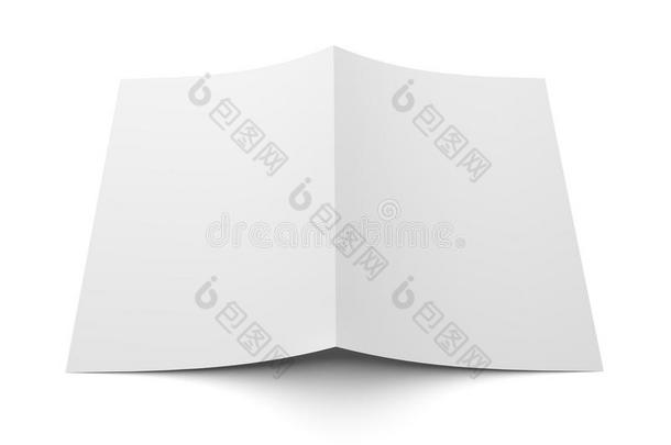 空白折叠传单，小册子，明信片，名片或小册子
