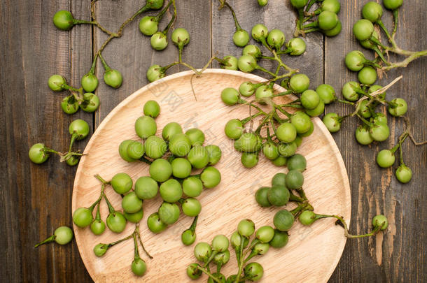 火鸡浆果或豌豆茄子