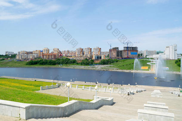 城市Cheboksary，Chuvashia，俄罗斯，五月。